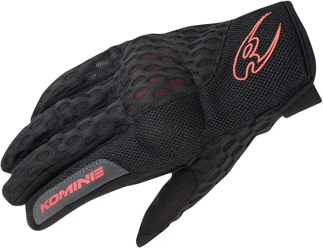 Komine GK-243 12977 Protective & Cooling Mesh Motorcycle Gloves