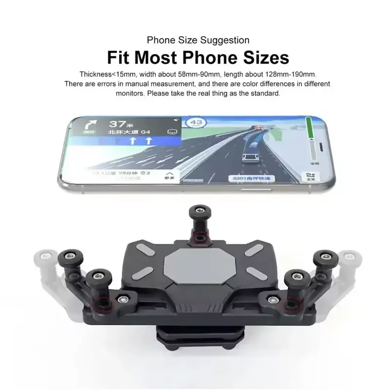 Second image of Motorcycle Mobile Phone Holder LX-01 360 Rotation Shockproof